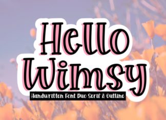 Hello Wimsy Font preview image 1