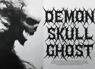 Helvorn Black Metal Display Font preview image 3