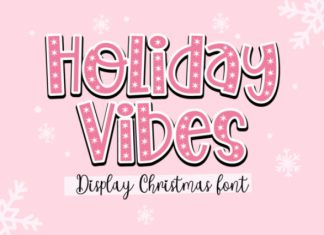 Holiday Vibes Font preview image 1