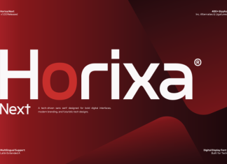 Horixa Next – Modern Connected Tech Sans Font preview image 1