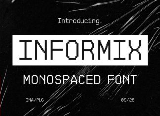 Informix – Retro Techno Monospaced Font preview image 1