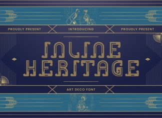 Inline Heritage – Art Deco Font preview image 1