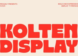 Kolten – Bold Chunky Display Font preview image 1