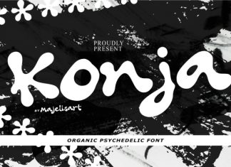 Konja – Organic Psychedelic Font preview image 1