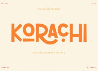 Korachi – Fun and Playful Font preview image 1