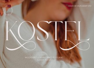 Kostel – Modern Luxury & Elegant Serif Font preview image 1