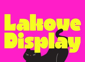 Lakove – Bold Playful Display Typeface Font preview image 1