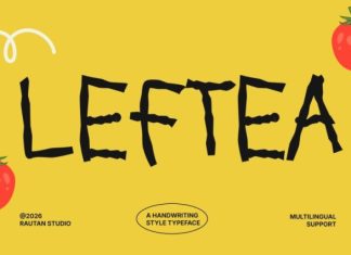 Leftea — Playful Handwriting Font preview image 1