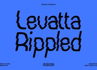 Levatta Rippled Font preview image 1