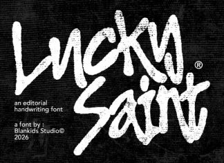 Lucky Saint — Editorial Handwriting Font preview image 1