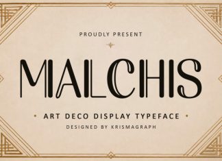 Malchis – Luxury Art Deco Font preview image 1