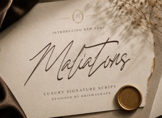Maliatons – Luxury Script Font preview image 1