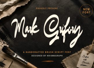 Mark Grifory – Handcrafted Brush Font preview image 1