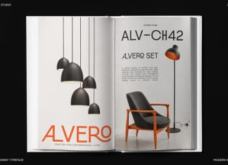 Meronny – Geometric Ligature Font preview image 3