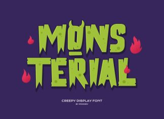 Mons Terial Font preview image 1