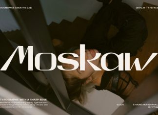 Moskaw – Fashion Editorial Display Typeface Font preview image 1