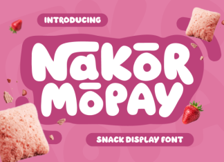 Nakor Mopay – Snack Display Font preview image 1