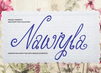 Nawiyla Handwritten Script Font preview image 1