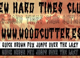 New Hard Times Club Font preview image 1
