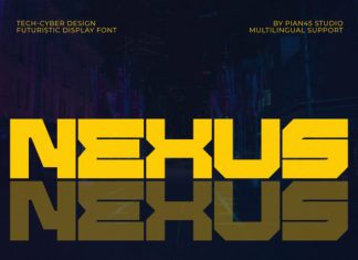 Nexus – Futuristic Display Font preview image 1