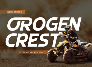 Orogen Crest – Extreme Sports Font preview image 1