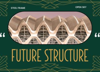 PAVAJA – Retro Architectural Display Font preview image 2