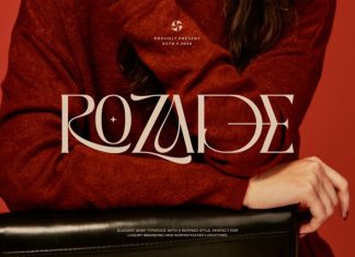 Rozade || Elegant Serif Typeface Font preview image 1