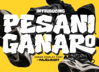 Pesani Ganaro – Display font preview image 1