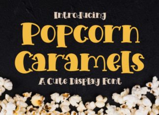Popcorn Caramels Font preview image 1