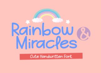 Rainbow And Miracles Font preview image 1