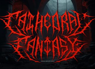 Reapergod Black Metal Font preview image 2