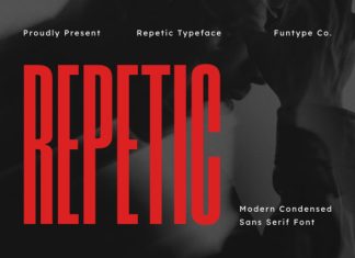 Repetic – Modern Condensed Sans Serif Font preview image 1