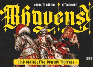 Rhavens Font preview image 1