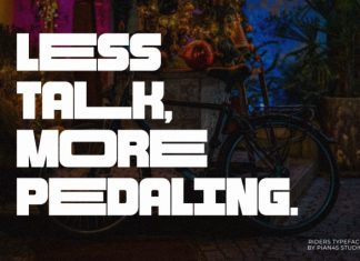 Riders – Bold Extended Display Font preview image 2