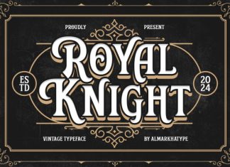 Royal Knight – Vintage Font preview image 1