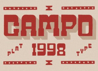 SFC Campo 1998 – Decorative Western Font preview image 1