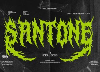 Santone Metal Font preview image 1