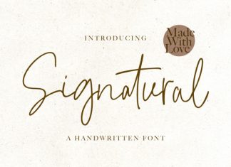 Signatural – Handwritten Font preview image 1