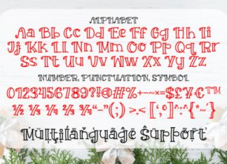 Snowfall Kisses Font preview image 3