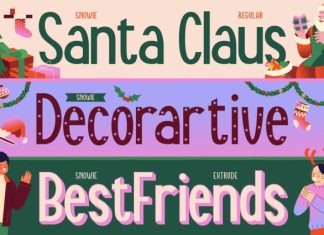 Snowie – Playful Christmas Display Font preview image 2