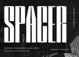 Spacer – Modern Condensed Sans Serif Font preview image 1