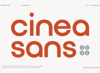 TBJ Cinea Sans Font preview image 1