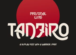 Tanjiro – Japanese Style Font preview image 1