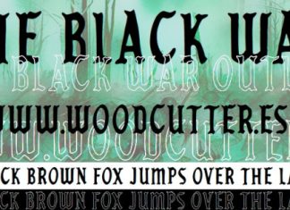 The Black War Font preview image 1