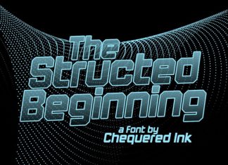 The Structed Beginning Font preview image 1