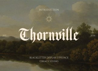 Thornville — Blackletter Display Font preview image 1