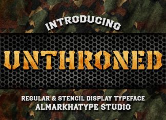Unthroned – Versatile Military Font preview image 1