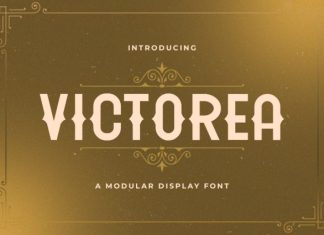 VICTOREA – Vintage Western Display Font preview image 1