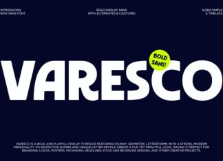 Varesco – Heavy Bold Sans Serif Font preview image 1