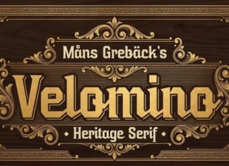 Velomino Font preview image 1